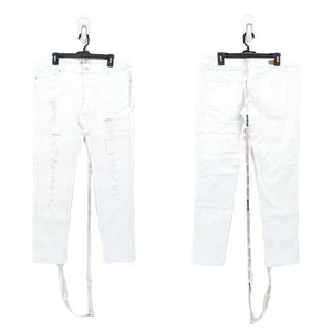 House of CB Damen 34 Siren Jeans weiß distressed Low Rise Ripped Skinny Denim - Bild 1 von 10