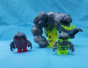 Lego Geolix pm015 8963 Power Miners Rock Monster Rare Retired + 2 Mini Figures - Bild 1 von 7