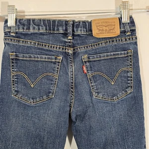 Levi's 710 Super Skinny Jeans Size 10Reg Blue Adjustable Waist Excellent - Picture 1 of 16