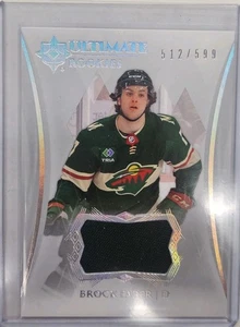 2023/24 Upper Deck Ultimate Collection Rookies Jersey Brock Faber #/599 Minnesot - Picture 1 of 1