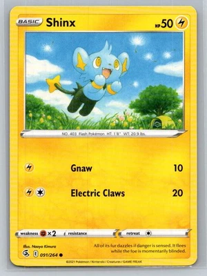 Shinx #091/264 SWSH08: Fusion Strike Common - Pokemon Cards F45 - Image 1 of 2
