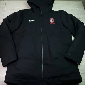Nike Team Down 550 Fill Parka Herren Winterjacke Mantel Medium Schwarz Stanford - Bild 1 von 11
