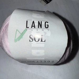 Lang Yarns soft ribbon yarn - SOL - # 109 Pink - 100% Cotton - 50g, 100m - Picture 1 of 6
