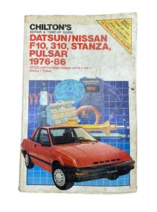 Chilton's Datsun Nissan 1976-86 F10 310 Stanza Pulsar Repair Manual Paperback - Picture 1 of 3