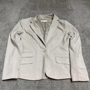 Giacca blazer New York & Company beige manica lunga donna taglia 18 - Foto 1 di 11