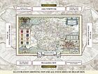 Devonshire 1611 Karte von John Speed 1000 Stück Puzzle 690mm x 480mm (JG)