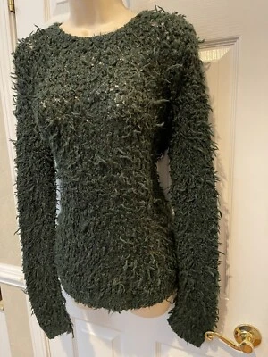 Suéter Palomitas Free People Mujer S Canción Septiembre Verde Ejército Difuso Foto 1 de 4