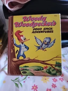 WOODY WOODPECKER'S Pogo Stick Adventures Book Whitman Tell-A-Tale 1964 - Imagen 1 de 5