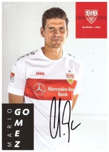 VfB Stuttgart Mario Gomez (2019/20) Autogrammkarte (04.25) - Bild 1 von 1