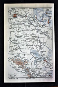 1902 Original Mappa Geografica.PEKINO. TIEN-SIN. FORT-TAKU.CINA.Meyers.ETNA - Foto 1 di 1