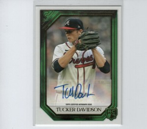 Tucker Davidson 2021 Topps Gallery Green Rookie Card RC Auto /99