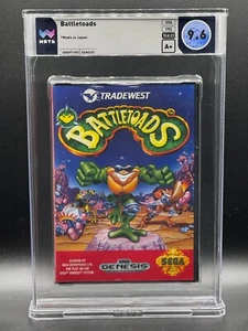 Battletoads Sega Genesis Clamshell Early Print Sealed New WATA 9.6 A+ Graded - Picture 1 of 2