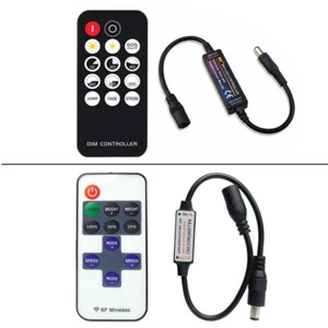 RF Funk Fernbedienung Einfarbig Dimmer Controller für COB LED Streifen LED Streifen - Bild 1 von 20