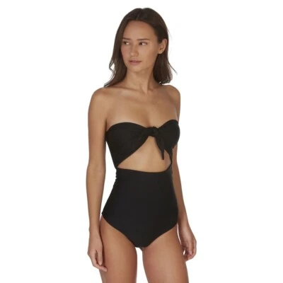 Mikoh 155293 женские Lana без бретелек детализированные черные цельный размер маленький - Изображение 1 из 3