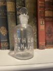 Vtg ETHER ANESTHESIA SURGICAL ANTIQUE APOTHECARY BOTTLE PHARMACY MEDICINE