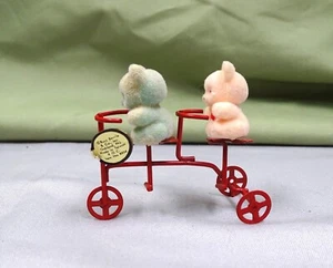 Vintage Russ and Berrie Two Bears Riding a Tricycle Made in Taiwan Good Cond. - Picture 1 of 3
