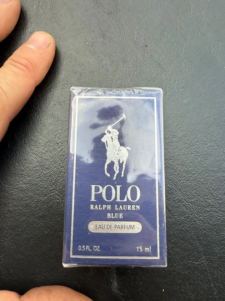 Polo Blue de Ralph Lauren 0,5 oz / 15 ml EDP MINI DE LUJO NUEVO EN CAJA R#1 Foto 1 de 4