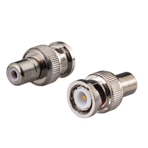 20-Pack Brass BNC Plug Male Pin to RCA Female Jack Straight RF Connector Adapter - Afbeelding 1 van 4