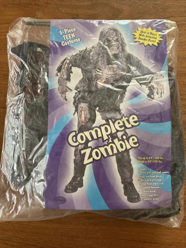 Disfraz Completo ZOMBIE Adolescente Muerto Caminando Cementerio Sangre Halloween Talla Junior Foto 1 de 1