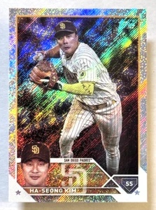 2023 Topps Foilboard /608 Ha-Seong Kim San Diego Padres #57 Rare Sparkle - Picture 1 of 2