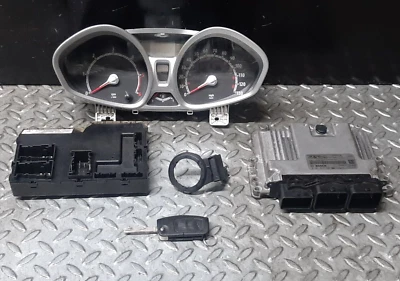 FORD FIESTA MK7 2009-2012 1.6 TDCI TZJA ENGINE CONTROL UNIT ECU KIT AV2112A650HG - Image 1 of 4
