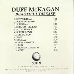 Duff McKagan: Beautiful Disease Advance PROMO MUSIK CD Guns N' Roses GNR Album - Bild 1 von 1