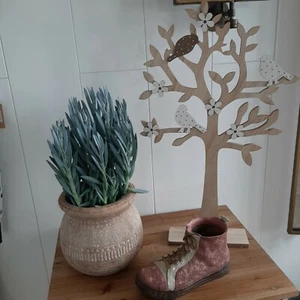Árbol Decorativo con Pájaros Decoración Madera H61cm Ventana Pascua Primavera 061-726 - Imagen 1 de 6