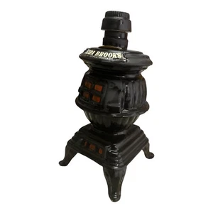 Olla de whisky Ezra Brooks jarra de estufa con vientre 1968 vacía - Imagen 1 de 7