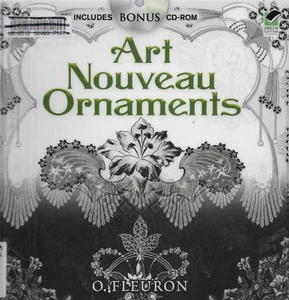 ART NOUVEAU ORNAMENTS By O. Fleuron-Includes Bonus CD-ROM Ex-Library - Picture 1 of 1