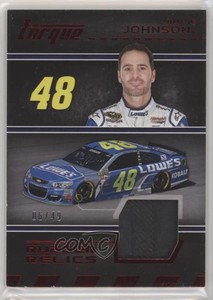 2016 Panini Torque Rubber Relics Red /49 Jimmie Johnson #RR-JJ HOF