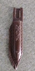 1960er-70er Jahre Auth/Orig Marx Johnny West Geronimo Cherokee braune Messerhülle - Bild 1 von 2