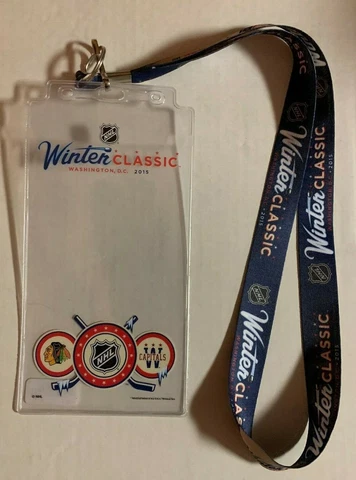 2015 Winter Classic Ticket Holder Lanyard Washington Capitals Vs Black Hawks Cover