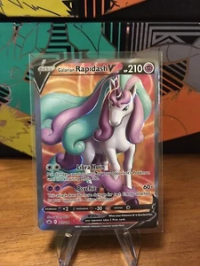 Pokemon Galarian Rapidash V 167/198 Chilling Reign Full Art Ultra Rare NM/M - Picture 1 of 2