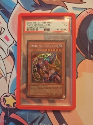 PSA 7 2003 Dark Magician Girl MFC-000 Secret Rare YuGiOh TCG - Image 1 of 4