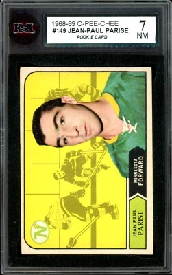 1968-69 O-Pee-Chee OPC NHL#149 JEAN-PAUL PARISE Rookie KSA 7 NM North Stars RC - Image 1 of 2
