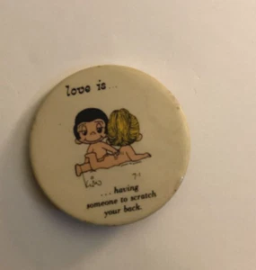 Vintage 1970 Love Is Pin - Picture 1 of 4
