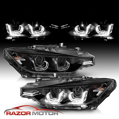 [ LED Bar] 2012-2015 For BMW 320i 328i 335i Sedan F30 4Dr Projector Headlights - Image 1 of 4