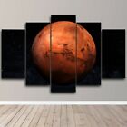 Space Mars Planet 5 Piece Canvas Wall Art Abstract Print Home Decor