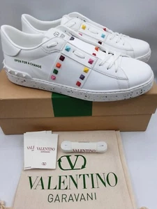Valentino Garavani Rockstud Open For A Change men sneakers EU 45.5 US 12.5 $890 - Picture 1 of 13