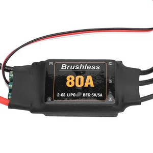 80A Brushless ESC Elektrischer Drehzahlregler 2-6S für RC Flugzeuge RC Zubehör - Bild 1 von 5