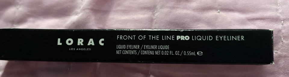 New LORAC Front of the Line PRO Water-Resistant Liquid Eye Liner Black Full Size - Image 1 of 1