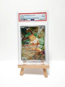 Pokemon Eevee 173 Promo SV Black Star Promos PSA 9 COMO NUEVO EN - Imagen 1 de 2