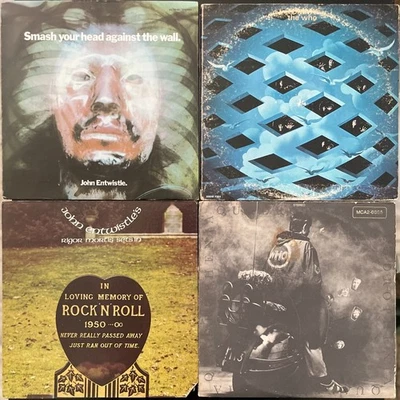 The Who John Entwistle 4x LP Record BUNDLE 70s Decca MCA ROCK UK Vinyl Music - Image 1 of 3