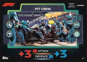 Topps Turbo Attax 23 Pit Crew Aston Martin Cogizant Aramco #67 - Bild 1 von 3