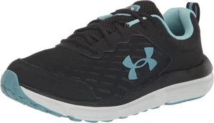 Women's UA Wmns Charged Assert 10 - SIZE 7.5 - Black/Still Water/ Halo Gray - Picture 1 of 5