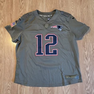 Camiseta Nike Salute to Service New England Patriots Brady #12 NFL verde para hombre XL - Imagen 1 de 12