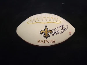 Drew Brees Signed Autographed Logo Mini Football New Orleans Saints w/ COA - Picture 1 of 5