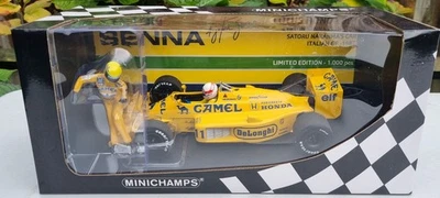 MINICHAMPS Lotus Honda 99T S.Nakajima A.Senna Riding Italian GP 1987 1:18 - Image 1 of 4