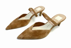 Dolce Vita Women's Kanika Kitten Heel Pump Brown Suede Point Toe Size 8 - Picture 1 of 8