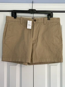 Neu mit Etikett J Crew Herrenshorts W 5 "Innennaht Stretch beige Größe 34 - Bild 1 von 6